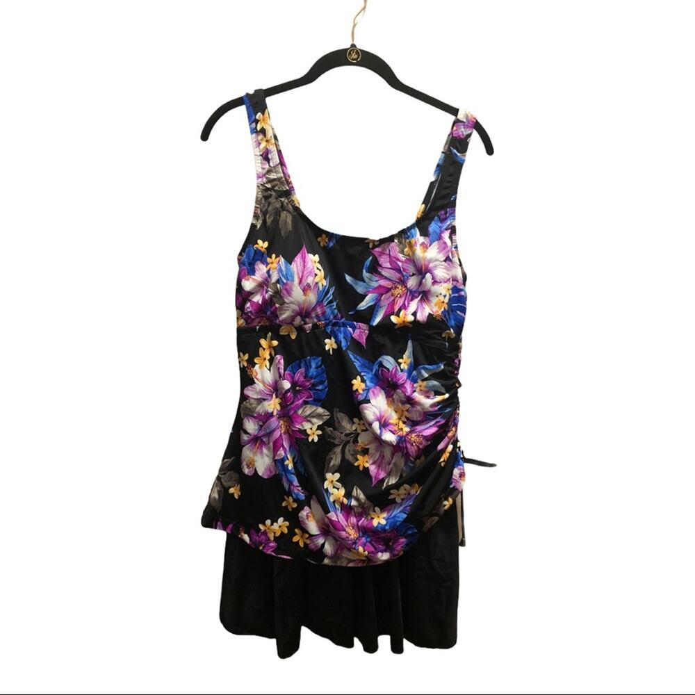rose. marie. reid floral swimsuit dress